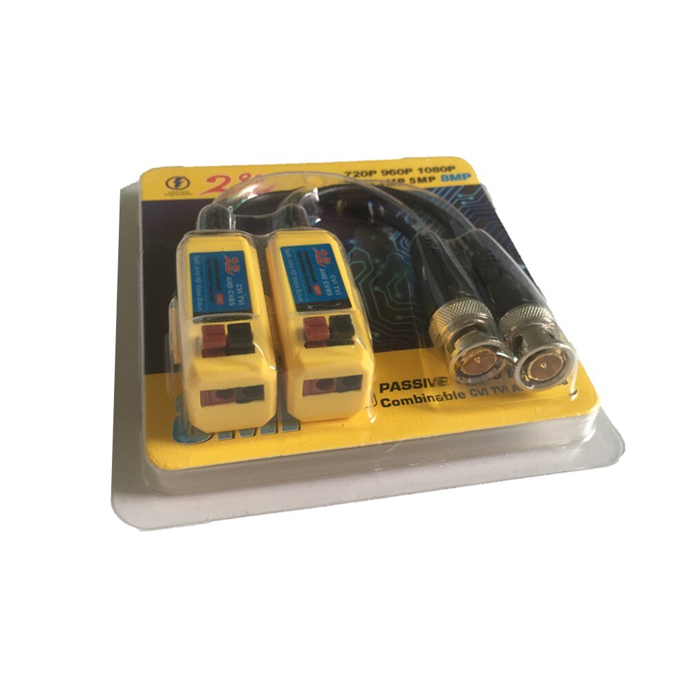 10 pares CCTV vídeo Balun torcido BNC pasivo transceptores de fibra óptica UTP Balun BNC Cable para AHD CVI Cámara