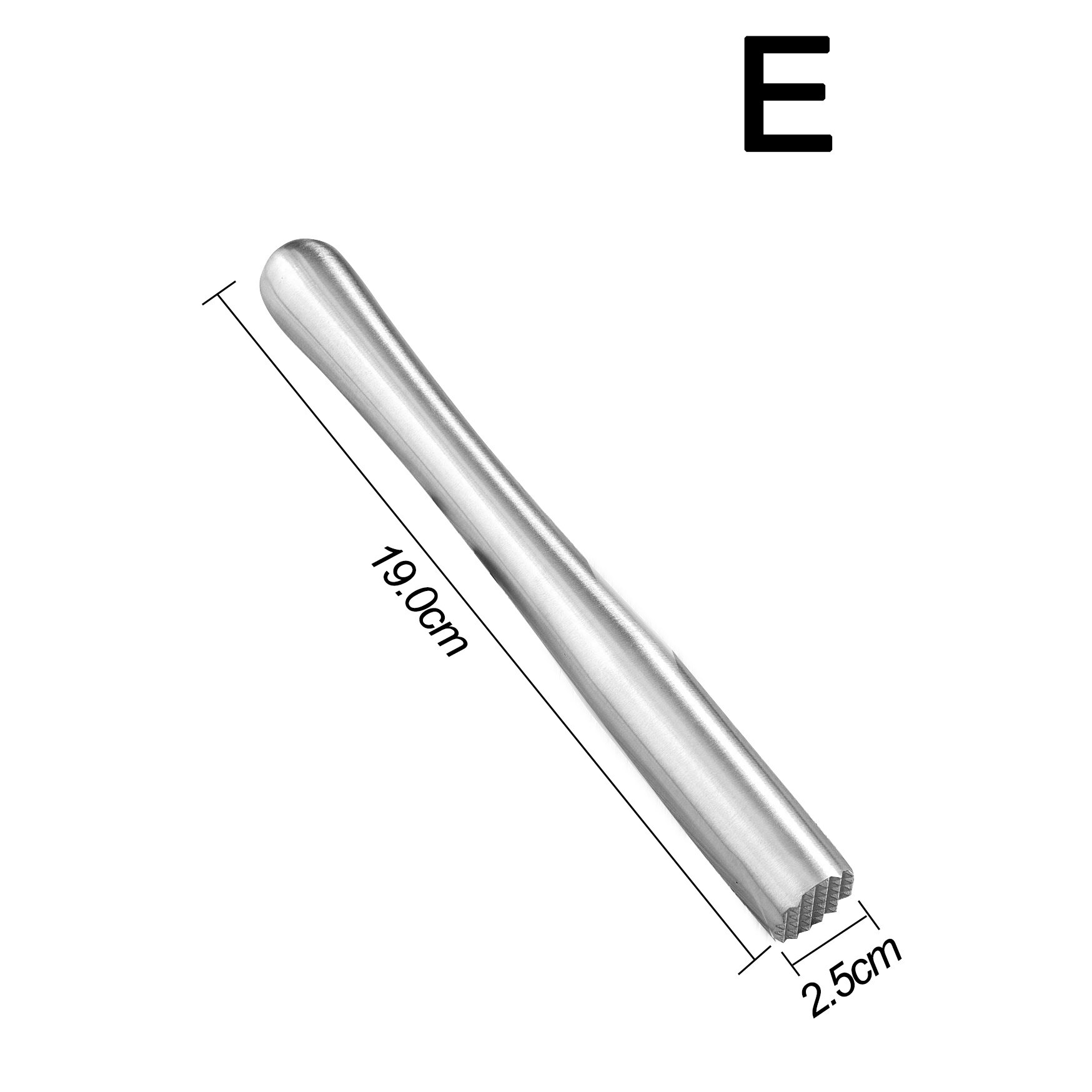 Stainless Steel Cocktail Muddler,Ice Crushing Stick,Lemon Hammer Bartending Pressed Tamper Bar Cocktail Dining Bar Supplies: E