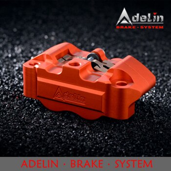 Adelin Offizielle ADL-4 Motorrad Hydraulische Bremssättel Universal- 82mm 4 kolben bremssattel für motorrad bremse System: Orange