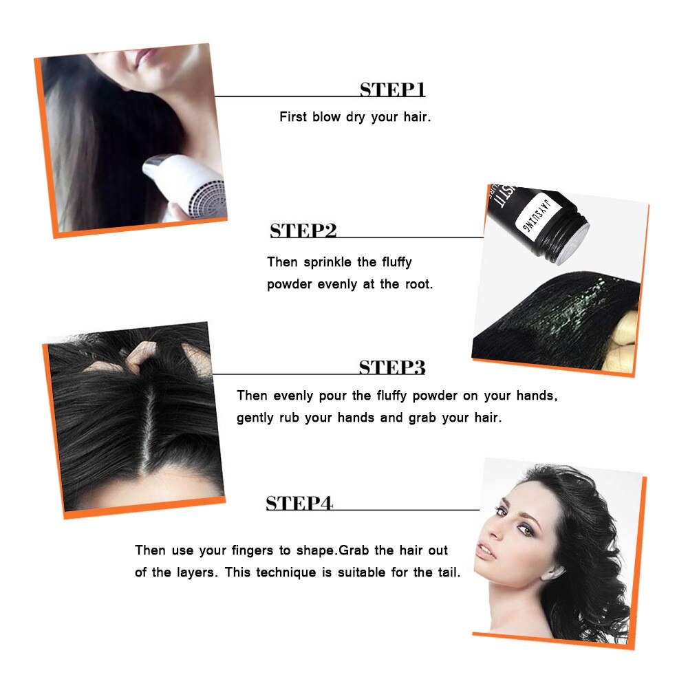 Hair Building Fiber Hair Mattifying Powder Fluffy Oil Remover Volumizing Texturizing Mattifying Powder Men Women Hair Styling #
