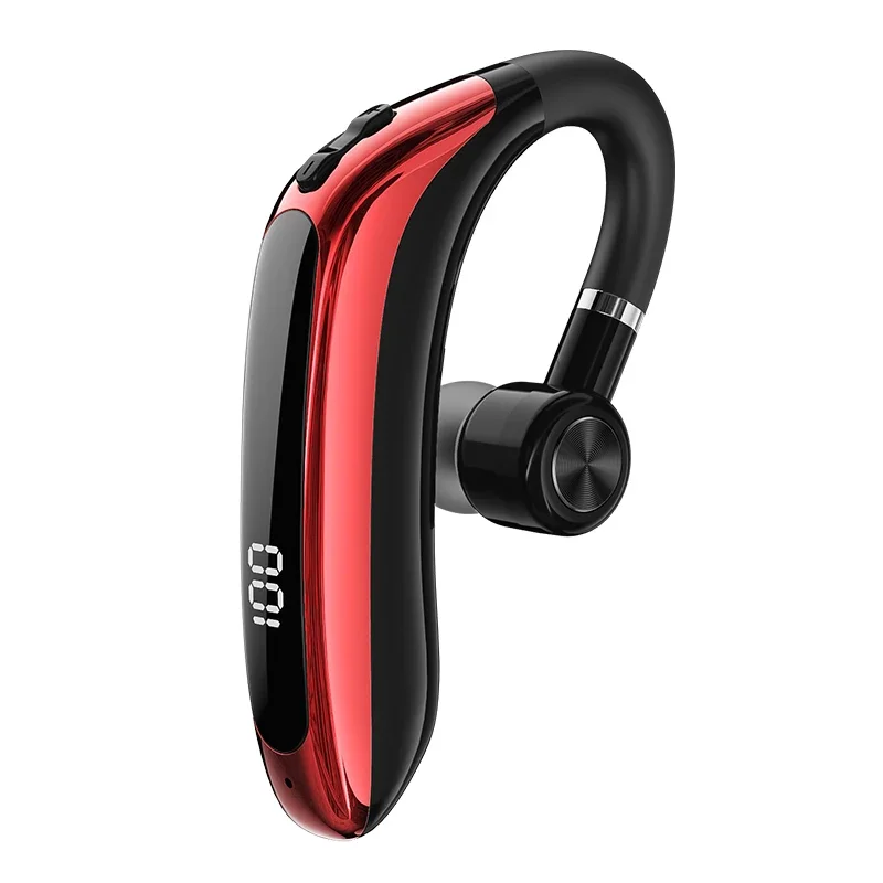 Auriculares inalámbricos Bluetooth M80 con conexión Dual, auriculares Bluetooth 5,3, auriculares manos libres con reducción de ruido de llamadas HD: Rojo