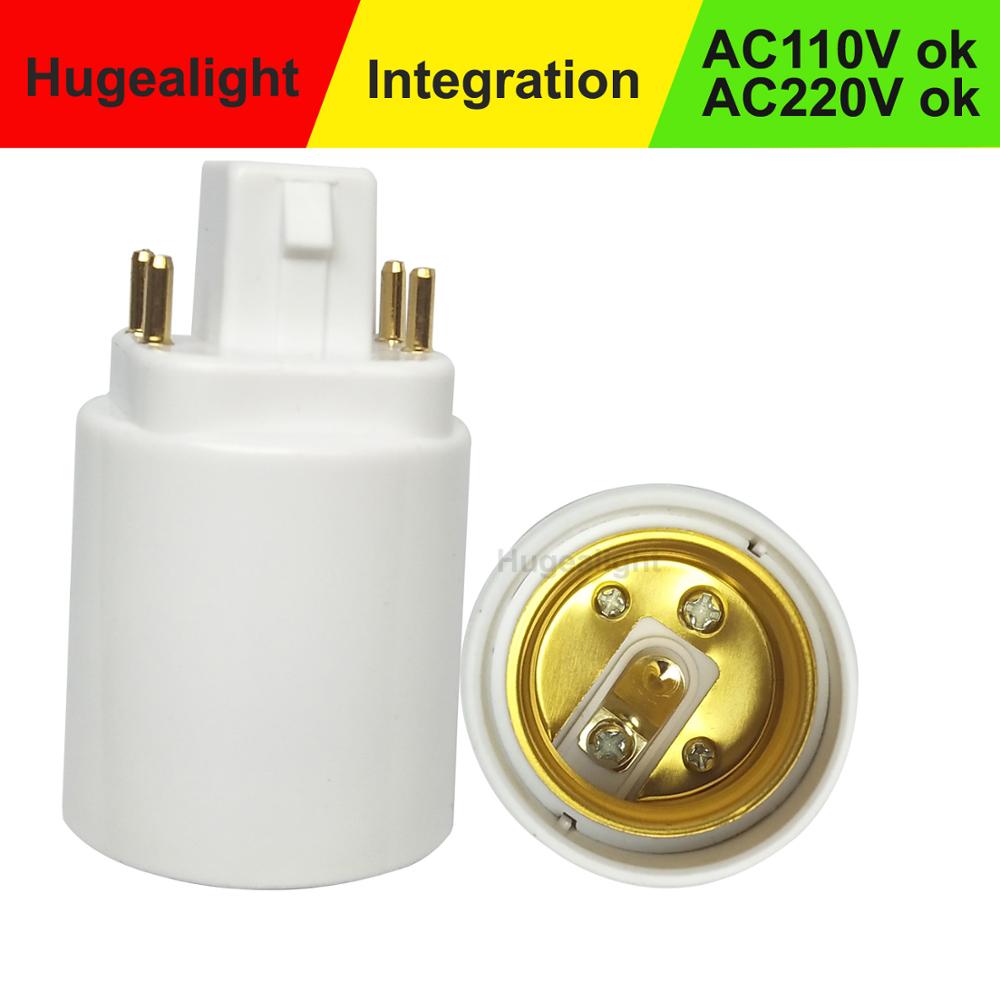 10 Stks/partij G24 Om E27 Socket Base G24q Naar E27 Led Light Bulb Lamp Adapter Converter Houder Lamp Base Converter .