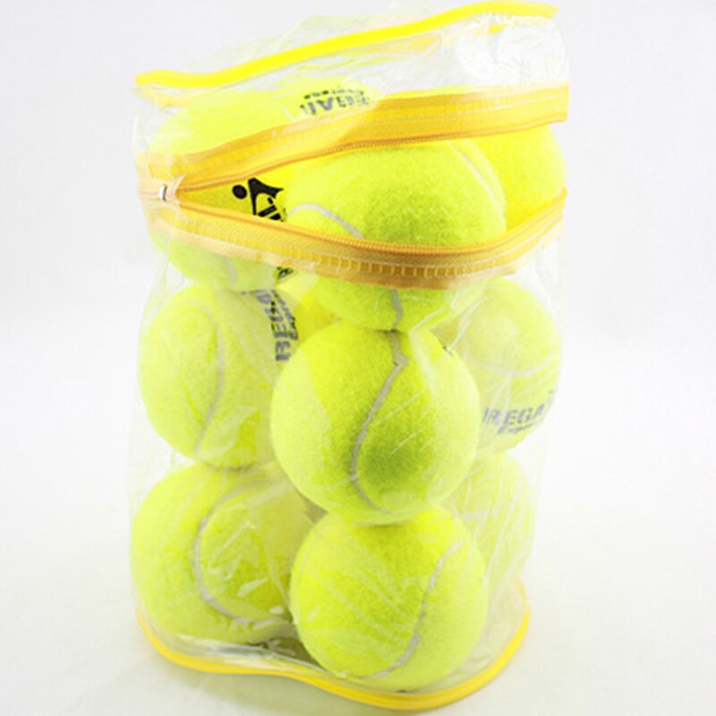Regail 12 stk tennisball høyelastisitet treningsball naturgummi konkurranse tennisball