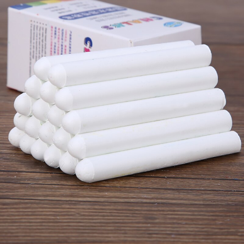 -100 Pieces / Batch of White Dust-Free Chalk Pens Removable Blackboard Marker Pen Stationery Water-Soluble Chalk
