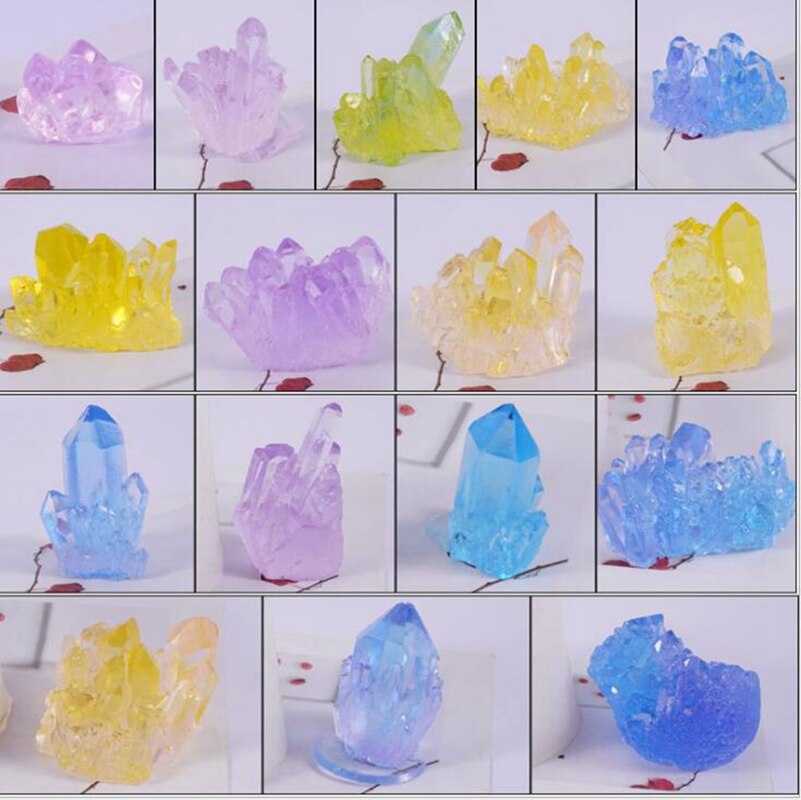 Silicone Mold Crystal cluster stone rockeryCrystal icicle cutting shpe Type epoxy resin molds for jewelry