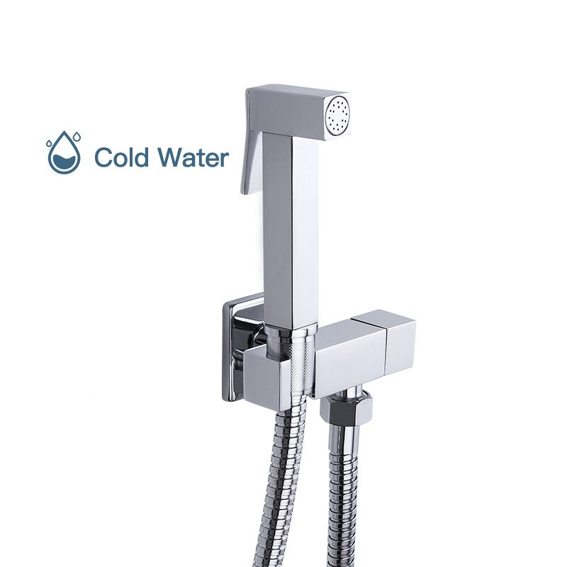 Bidet Kranen Wall Mounted Bidet Wc Kraan Douche Met Hanheld Sproeier Douche Chrome Hygiënische Douche Bidet Moslim: F7502 only cold