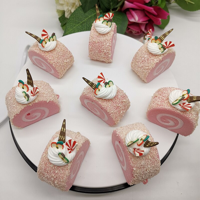 Pasteles falsos surtidos de tarta Artificial, accesorios de fotografía, decoración de comida realista