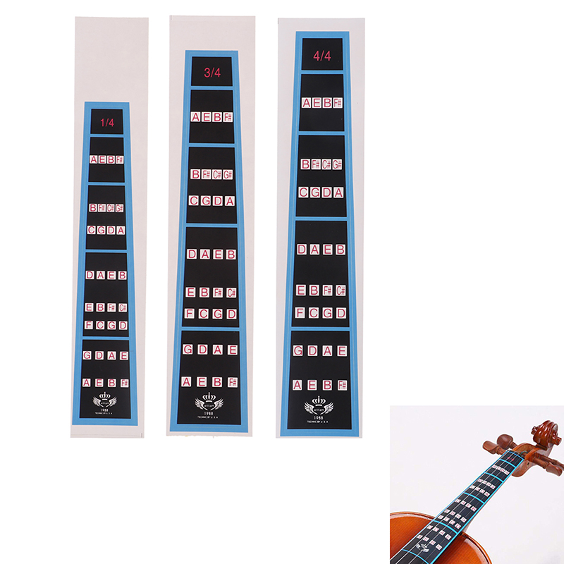 Violin Fingerboard Sticker Fretboard Note Label Finge Chart Practice Finger Guide Beginner Violin Parts Accessories
