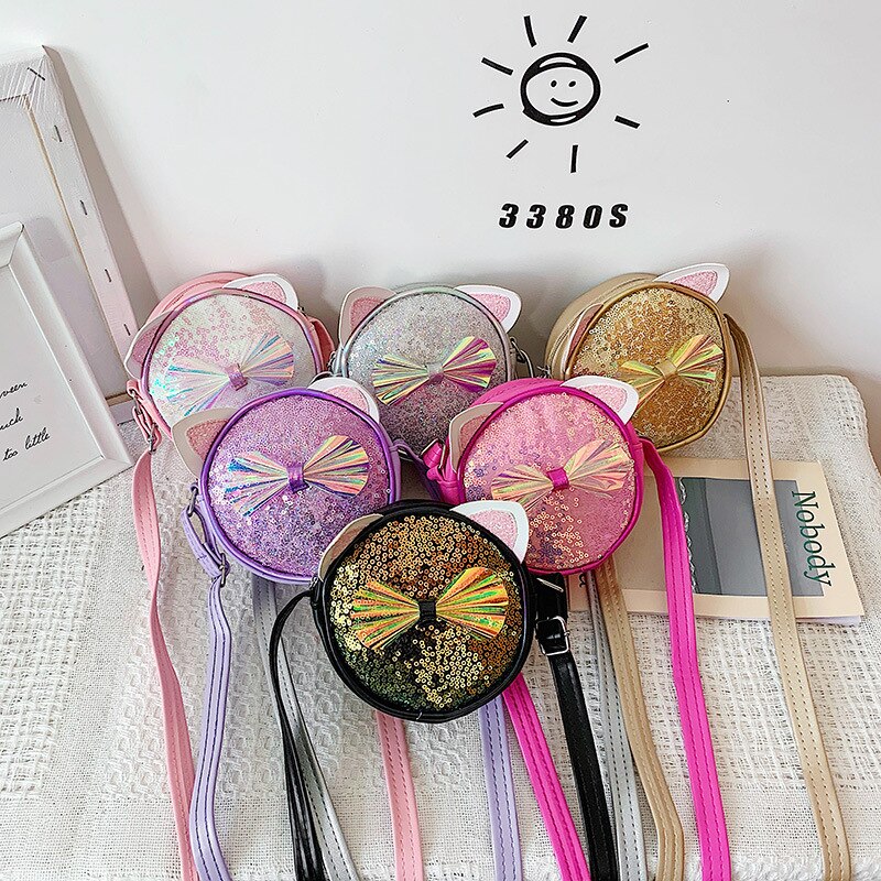 freundlicher Mini Handtasche Nette Bogen Umhängetaschen für freundlicher Kleinen Münzfach Kawaii Baby Mädchen Kupplung Geldbörse