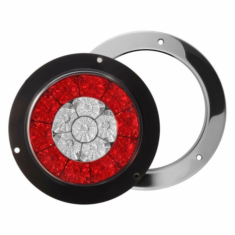 4x 4 " 24v led pyöreät takavalot merkkivalo jarruvalo veneauton kuorma -auton perävaunun takavalon varavalon led -valot kuorma -auto