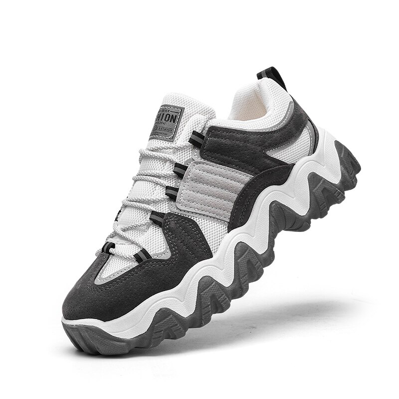 Plattform Sommer Trainer Freizeit Schuhe Männer lässig Leinwand Schuhe Druck Turnschuhe männer Wohnungen Unterhose Schuhe schwer-Tragen: Grau / 7