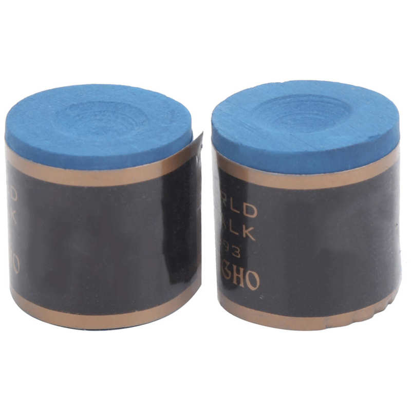 Praktische 2Pcs Biljartkeu Tips Krijt No-Slip Zwembad Tafel Stok Krijt Biljart Accessoires: Blauw