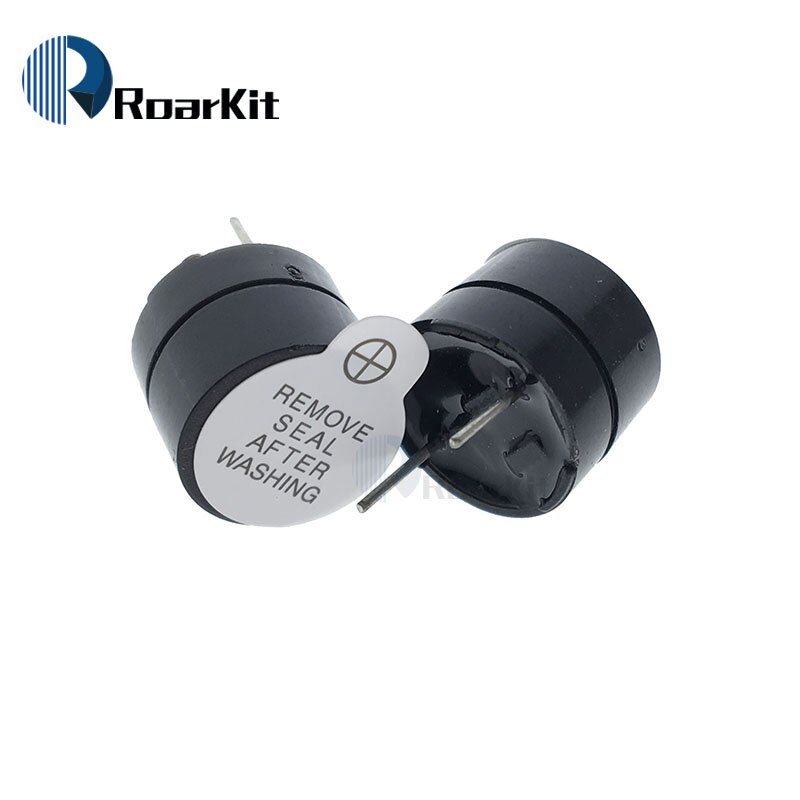 10 stk 12v aktive brummer magnetisk lang kontinuerlig bip tone alarmring 12mm mini aktive piezo brummere passer til arduino gør-det-selv-kit