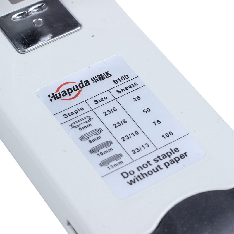 Huapuda Heavy Type Metal Stapler Bookbinding Stapling 120 Sheet Capacity Office Tools