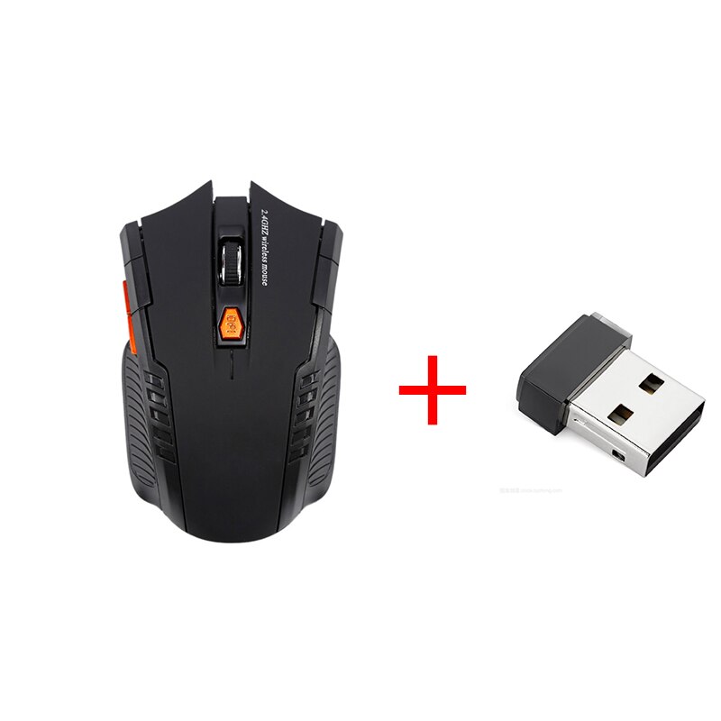T'nB Shark RF 10 Optische Draadloze Muis - 2.4 GHz, Ultra-Mini Ontvanger, Zwart