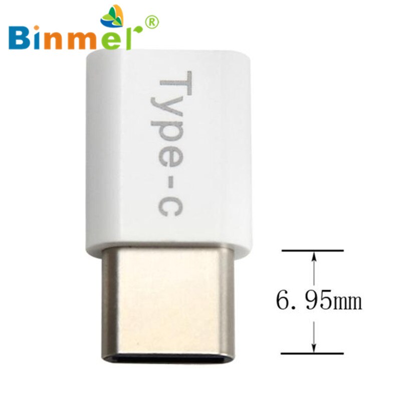 Binmer Free shiping 5PC USB-C Type-C To Micro USB Data Charging Adapter For Huawei P9 Sep 12