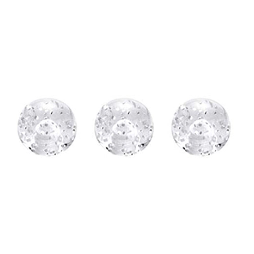 durchbohren Ball 14g 5mm Ersatz Bälle für Nippel Ringe Zunge extern Gewinde Bauchnabel Ringe oben Ball Körper durchbohren: 3Stck D