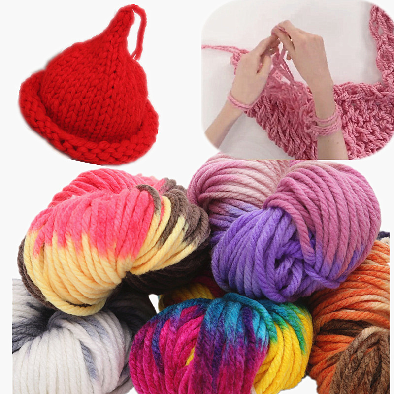 Hilo de lana acrílica para tejer suéter, hilo de ganchillo, manualidades DIY, acrílico, grueso, bufanda, chales, manta, 250g/bola
