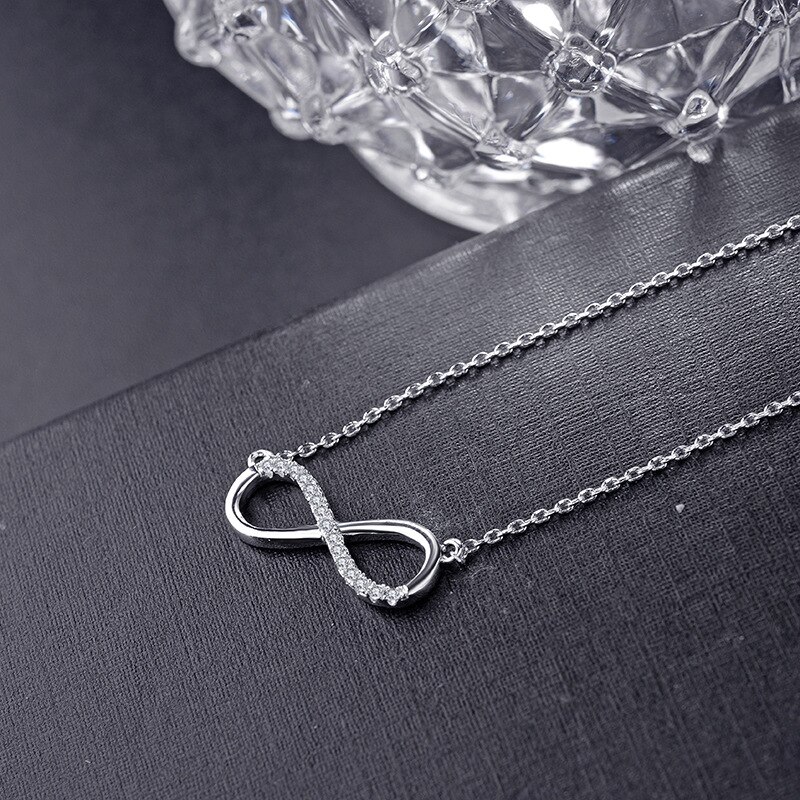 Sodrov – collier avec pendentif porte-bonheur infini pour femmes, en argent Sterling 925, 925, bijoux