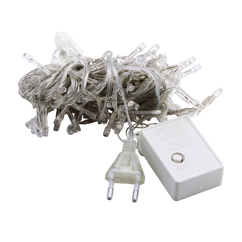 Guirnalda de luces led guxen de 10 m con 220v/110v 100 , resistente al agua, para navidad, para exteriores, ideal para decoración de fiestas en el jardín.