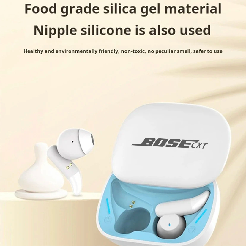 BOSECXT Draadloze Bluetooth-hoofdtelefoon In-ear oordopje Slaap Ruisonderdrukking Sliding Cover Headset Sport-/gaming-oortelefoon met microfoon