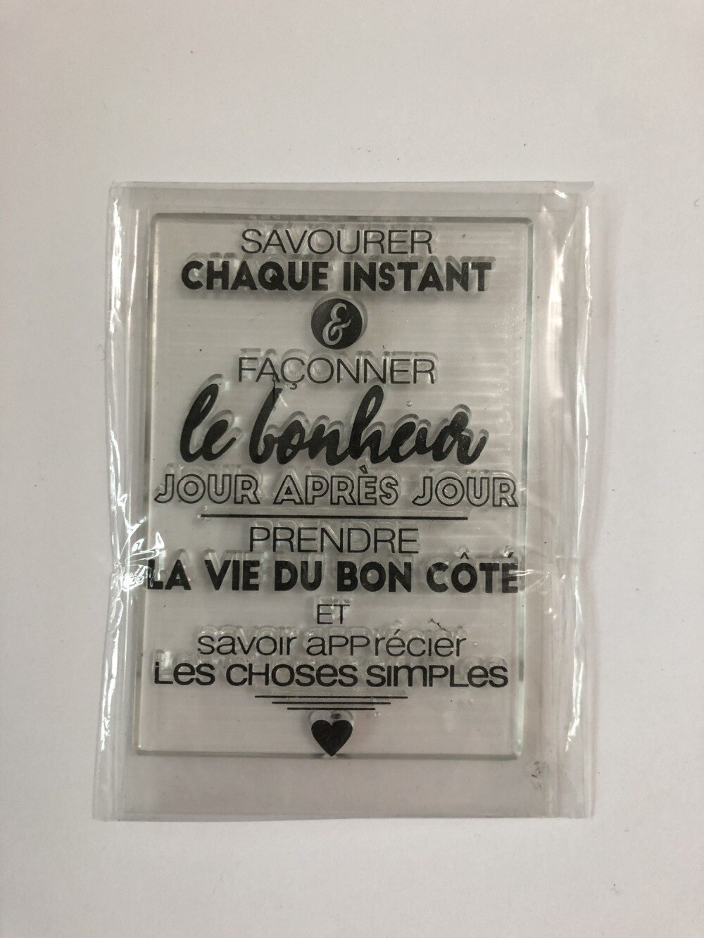 French Transparent Clear Stamp for DIY scrapbooking seal Card Making C289