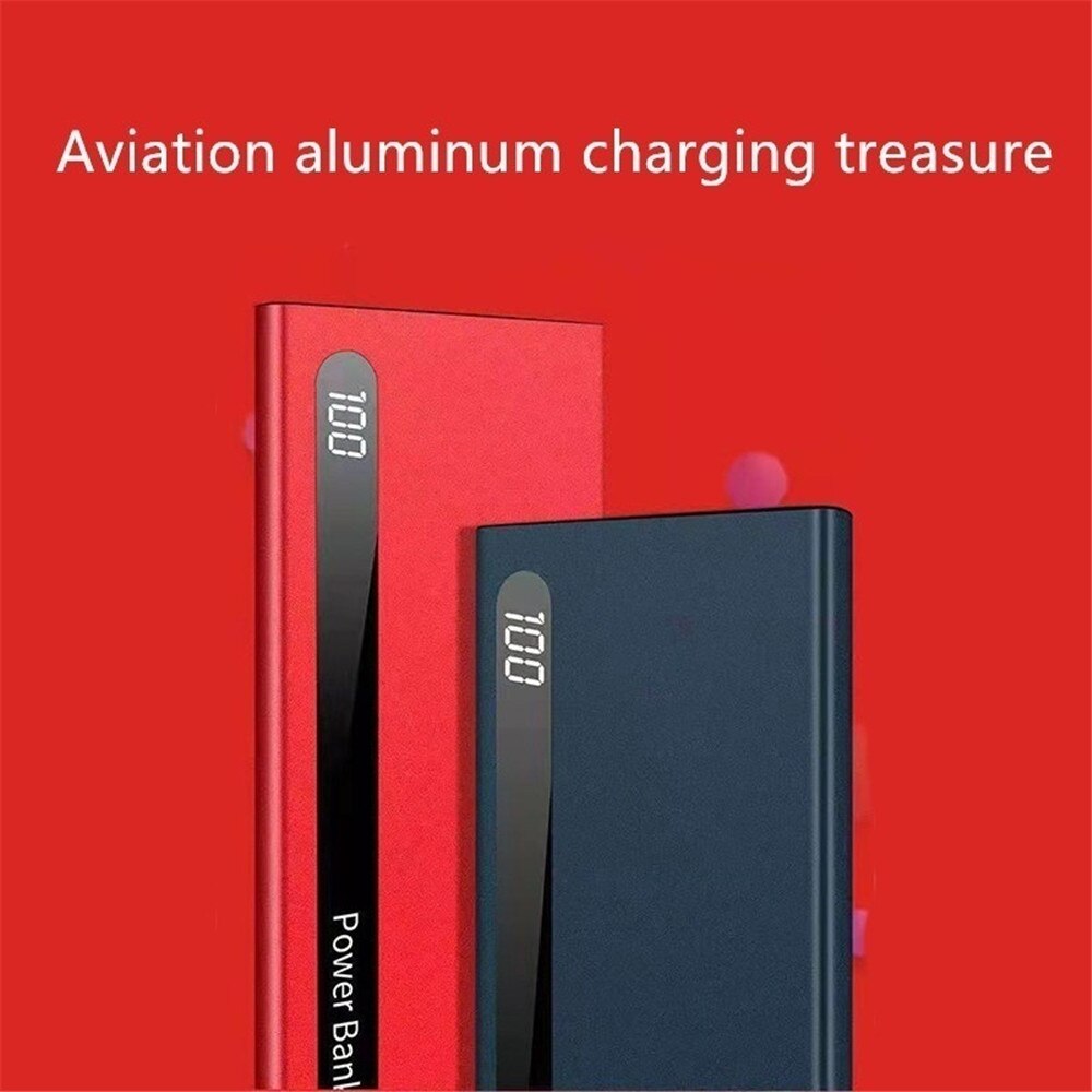 Ultradünne Power Bank 30000mAh Power Externe Batterie Tragbare Schnelle Ladegerät für Alle Smartphone Bank Wasserdicht