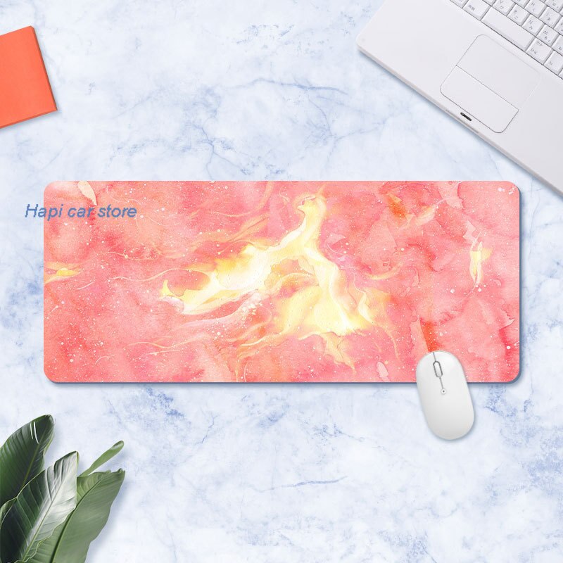 Large Marble Desk Pad Mouse Pad Gamer Waterproof Kawaii Desk Mat Computer Keyboard Table Decoration Cover Gaming Player Mice Mat: 300x800x2mm 6