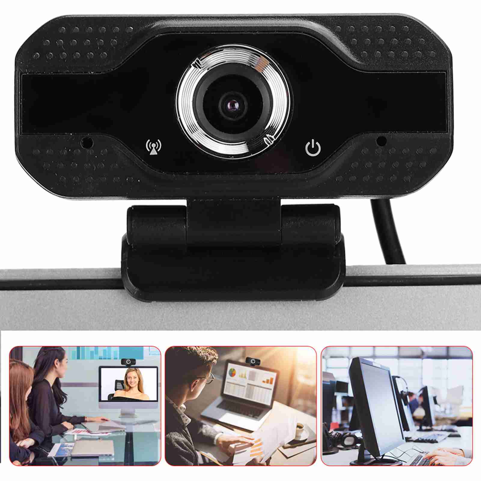 USB Webcam Classe Online com Microfone, Câmera do Computador Desktop, Drive Camera, PC, 1080P