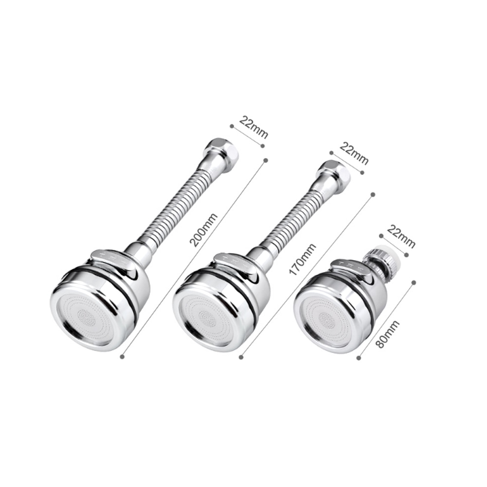 Wysokociśnieniowy przedłużacz robić kranu kuchennego obrotowy kran aerator perlator wody adapter dyszy umywalka robić łazienki akcesoria