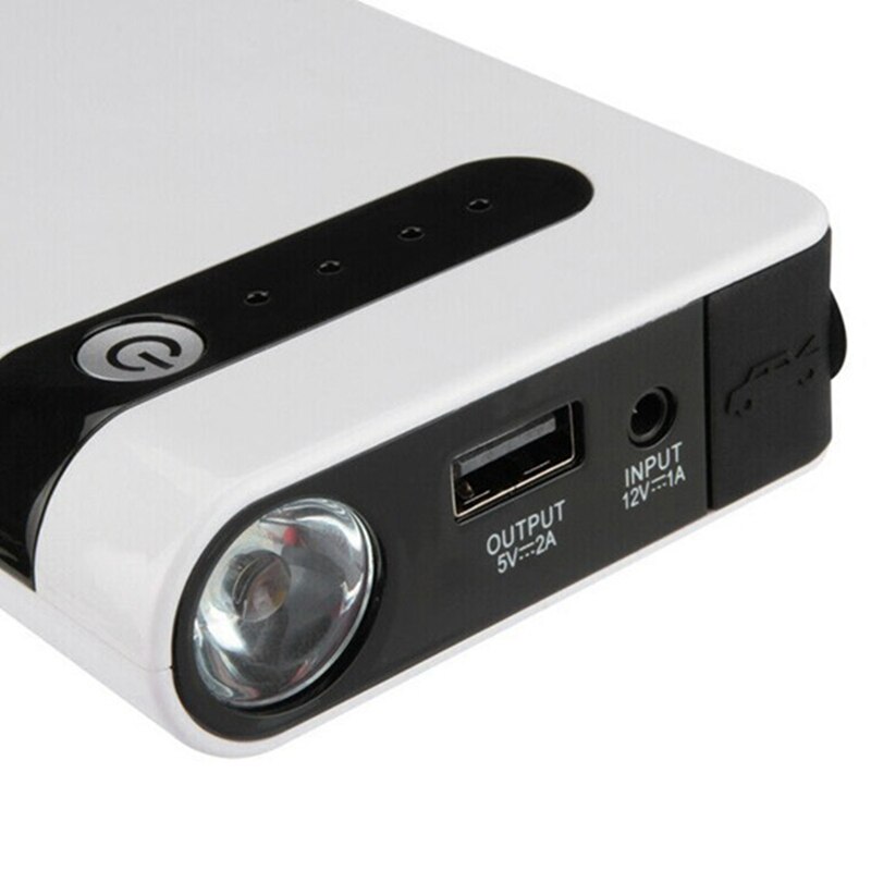 Usb Auto Jump Starter Auto Batterij Jumper Box Power Bank Batterij Oplader 12V 8000Mah Nood Uitgangspunt Apparaat-eu Plug