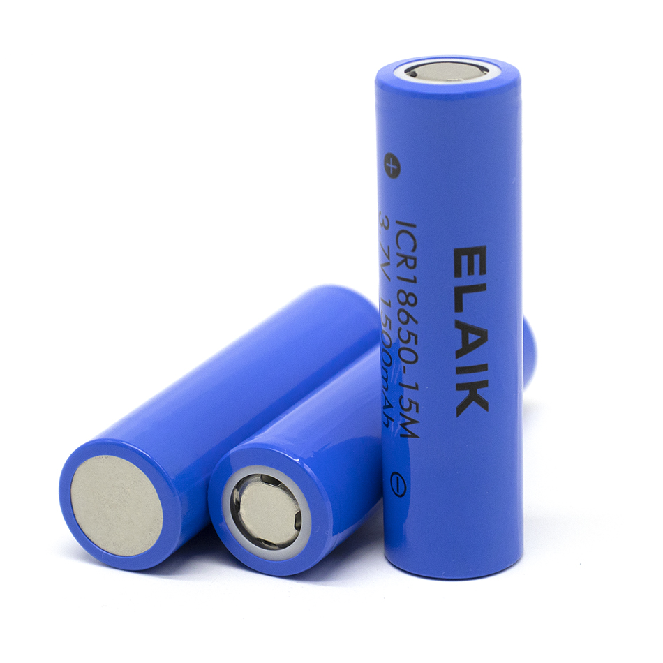 Batería de litio Digital recargable, 1-20 piezas, 3,7 V, ICR18650-15M, 1500mAh, adecuada para linterna pequeña, batería de ventilador pequeño