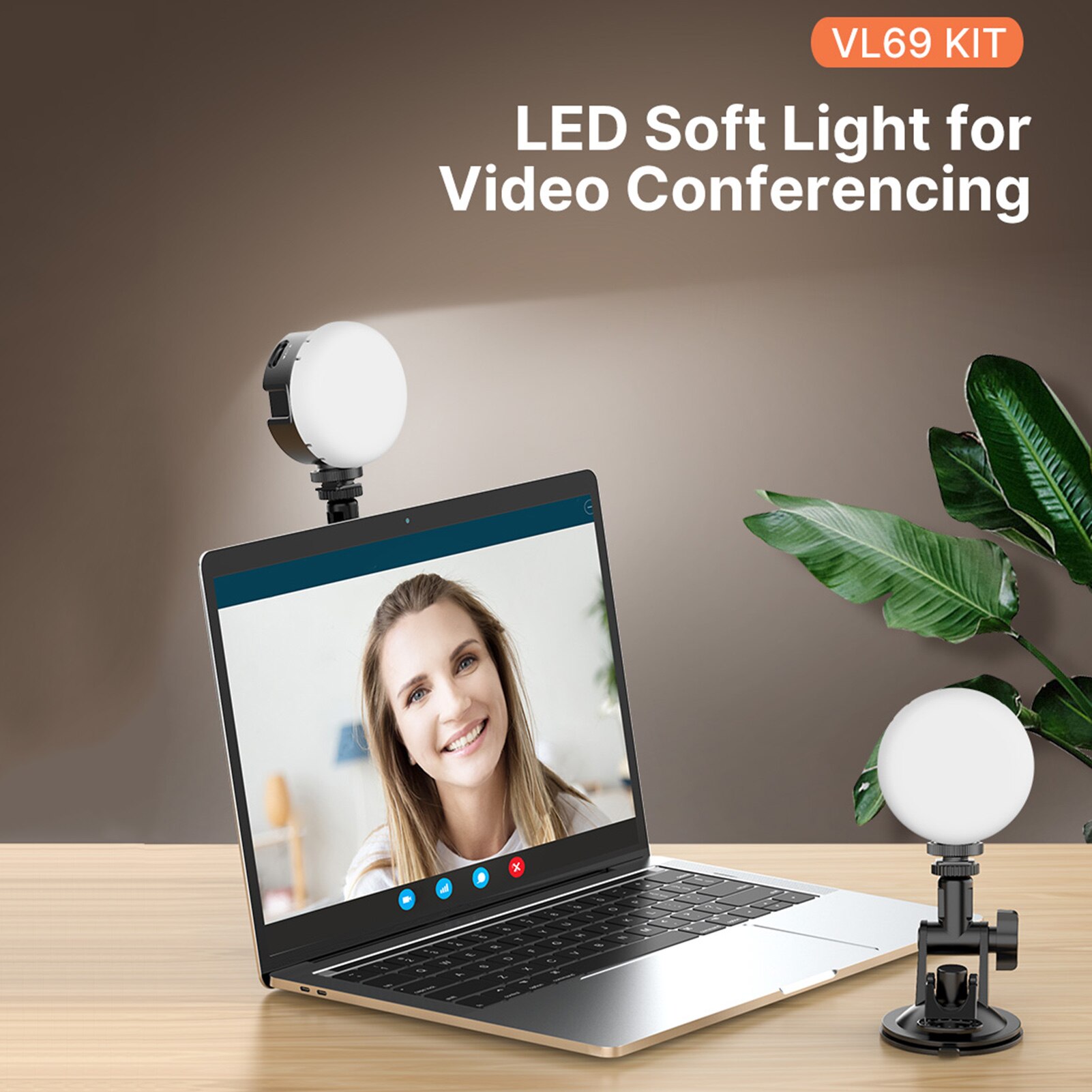 ULANZI – Mini lampe vidéo LED VL69, 6500K, lumière de remplissage pour gopro 9 8 7 Hero iPhone 12 Pro Max 12 Mini 11 XS