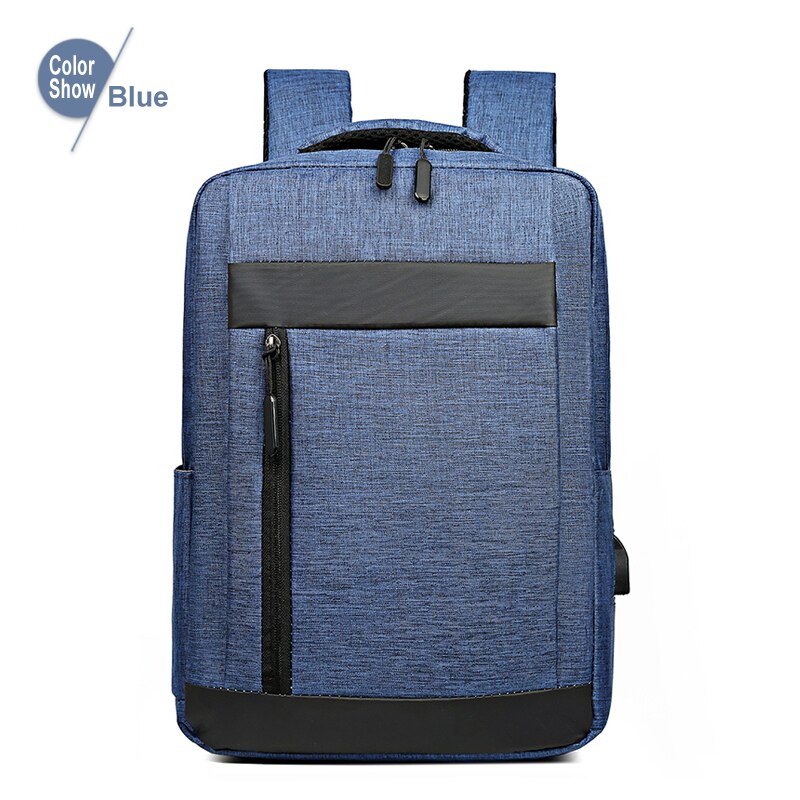 Fularuishi Brand Laptop Backpack For Men Business Backpack Notebook Bag School Bag Computer Backpack USB Socket: Blue