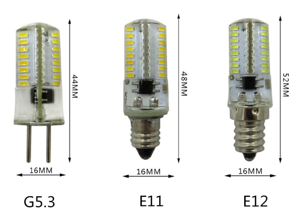Bombilla led regulable G5.3 E11 E12 E14 E17 BA15D 220V BA15S 110V bombilla de cristal G4 110V G9 led b15 g5.3 110v E11 110V BA15S LED