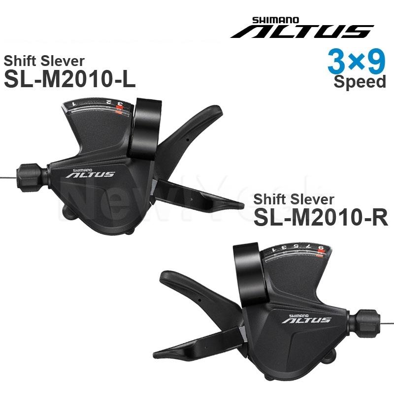 SHIMANO ALTUS M2000 serie 3x9v MTB bici bicicletta gruppo leva del cambio SL-M2010-R/L 3 × 9-27speed ricambi originali