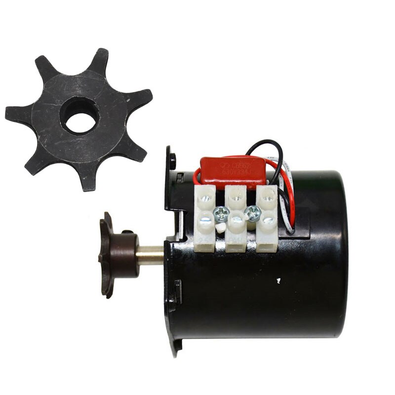 Incubadora de aves de corral, motor con engranaje de potencia, rueda de engranaje Reversible para Motor para girar el huevo, incubadora 2,5 R/min 1 Uds