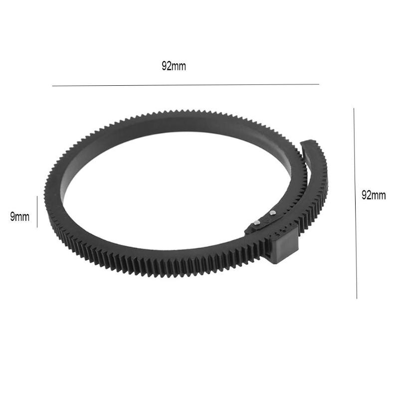 Cámara de goma Flexible ajustable 5D2 7D Follow Focus videocámara Zoom lente correa de anillo de engranaje accesorios de cámara
