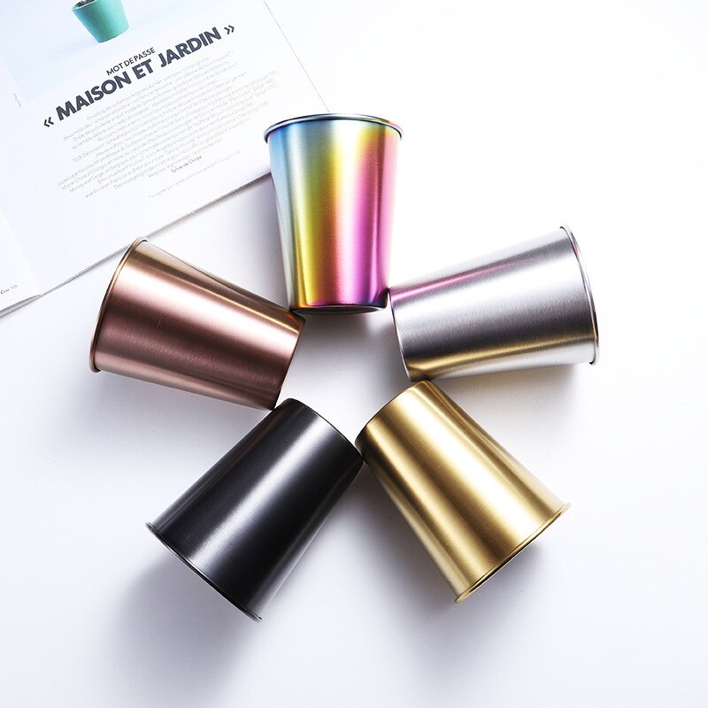 Soffe Coffee Mug With Cup Sleeve 350ml 500ml Titanium Travel Mugs Portable Food Grade Stainless Steel Drink Water Bottle