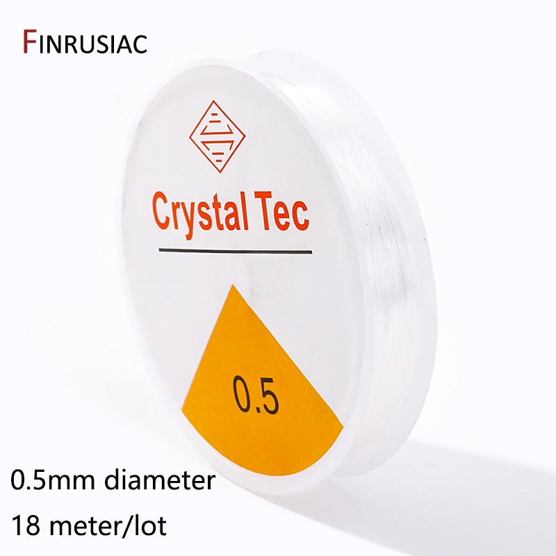 0.4-1.0mm cabo elástico corda de cristal transparente linha elástica para fazer jóias, diy pulseira colar frisado acessórios: Rosa