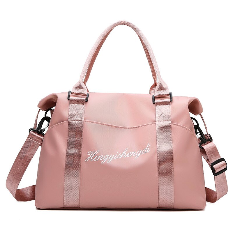 DYELJZH frauen Reisetasche Gepäck Duffle Taschen Nylon Handtaschen Beiläufige Kurze-abstand Reise Große-kapazität Reise taschen: Pink Travel Bags