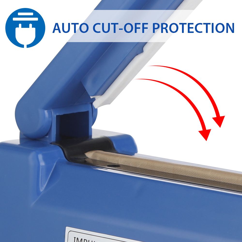 Blue Food Sealer Packaging Machine Impulse Sealer Heat Sealing Machine Kitchen Food Sealer Vacuum Bag Sealer Packing Tools