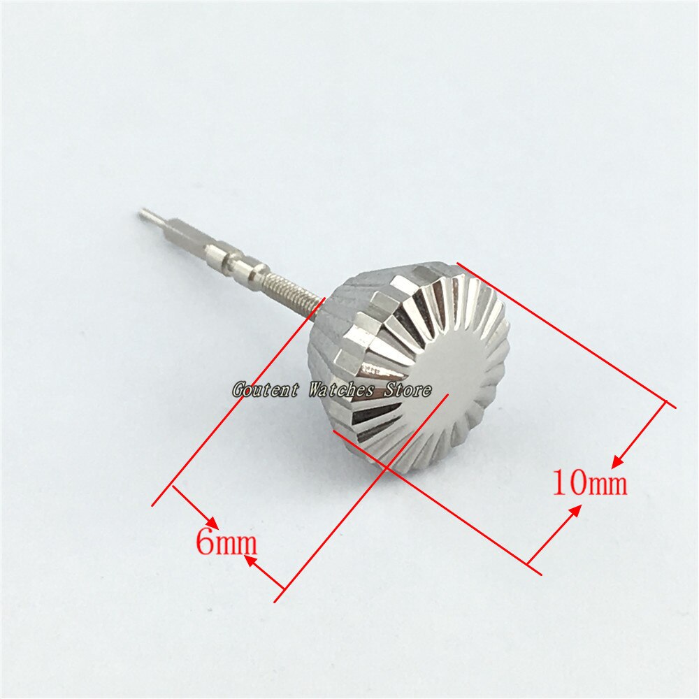 Stainless Steel Watch Crown+Stem Fit ETA 6497 6498 Seagull ST36 Movement Men's Watch: No.4