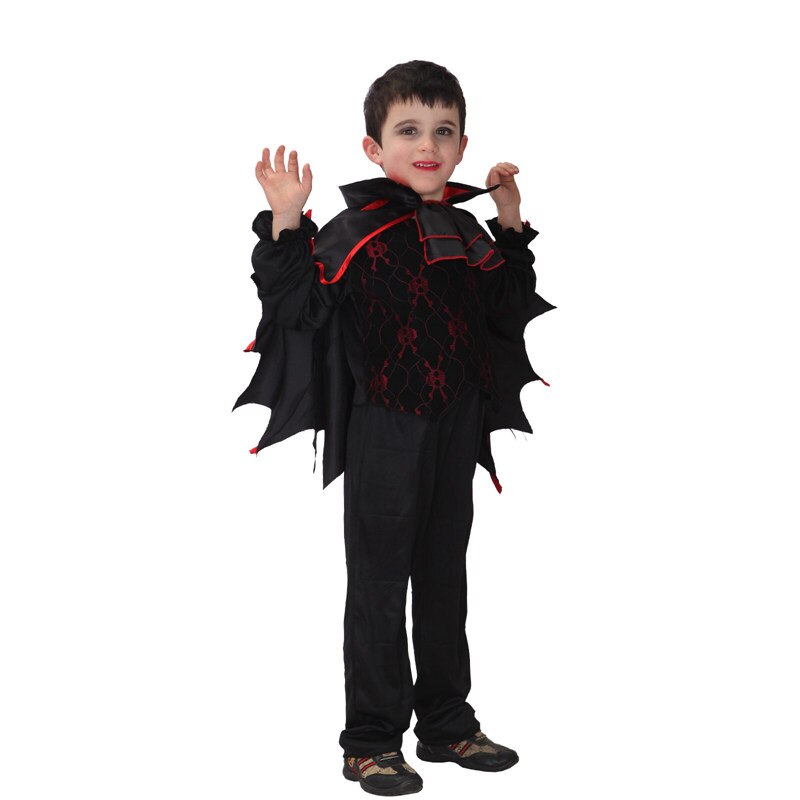 Disfraces góticos de vampiro y murciélago para niños, traje de carnaval, Carnaval, Carnaval, mascarada, Mardi Gras, B-0066