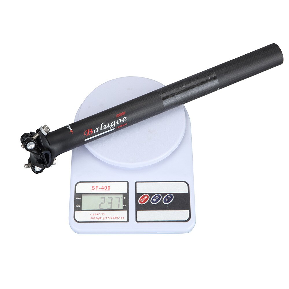 BALUGOE Mountain Road 3K Full Carbon Fibre Bicycle Seatpost 27.2/30.8/31.6*350mm400mm Carbon Bike Seatposts MTB Bike Parts