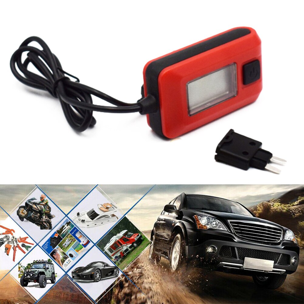 Reparationsstrømstester praktisk elektrisk plast nøjagtig sikring multifunktions holdbar bil rød diagnostisk værktøj autos