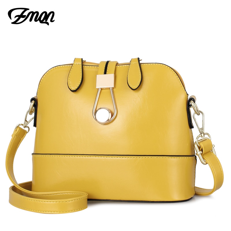 ZMQN femmes sacs à bandoulière en cuir coquille jaune sacs petite dames sac à main pour les femmes filles côté Bolsa Feminina A534