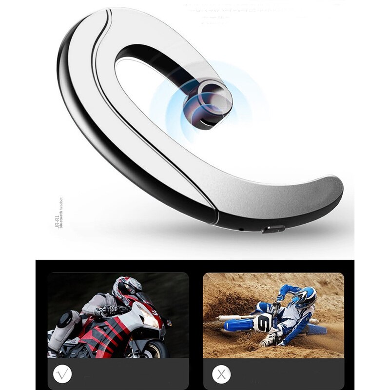 Wireless Bluetooth Headset for Smartphone Hands Free Bluetooth Earphone with Microphone Headphone Voice