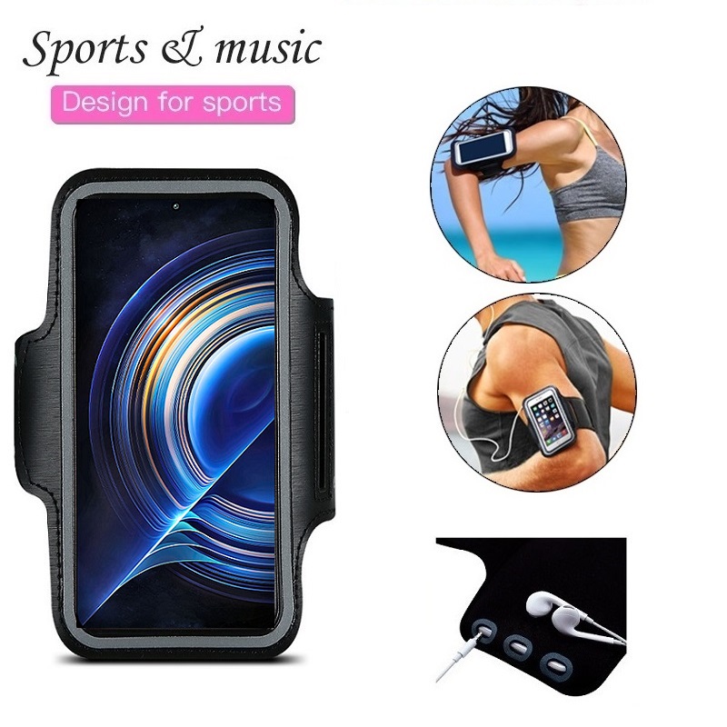 Schwarz Armband Fall für Laufsport Tasche Halter Armbänder für Fall auf Hand für Redmi K50 K40 Gaming K30 Ultra k20 Pro K30S K30i