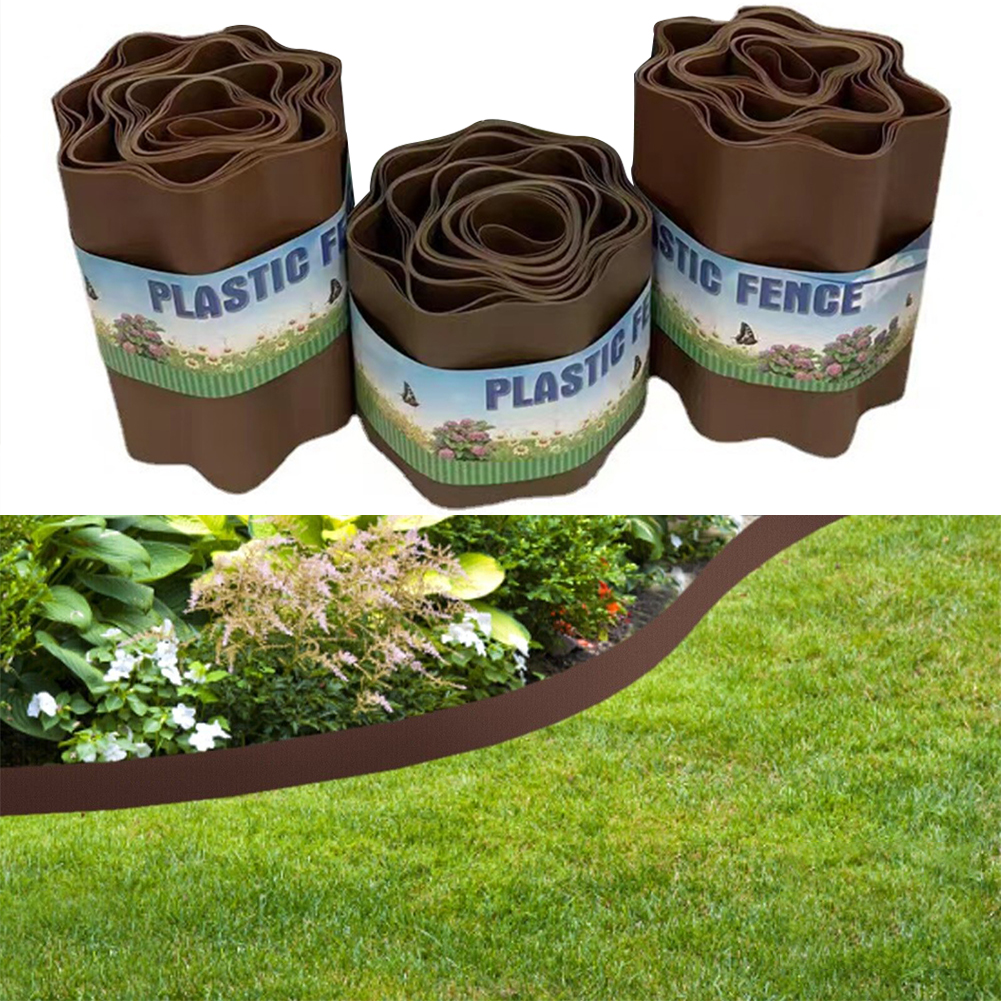 Kant af plastik græsplænekant græsplænekant kant tilgroning sti fleksibel meget stærk vandtæt elastisk kant kant blomsterbede